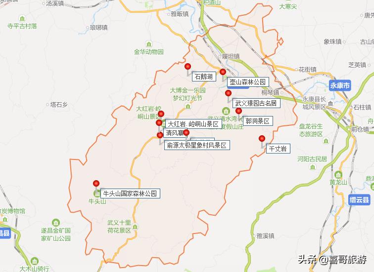 武义旅游景点都有哪些，金华武义县自驾游十大景区推荐(附2023年最新排行榜前十名单)